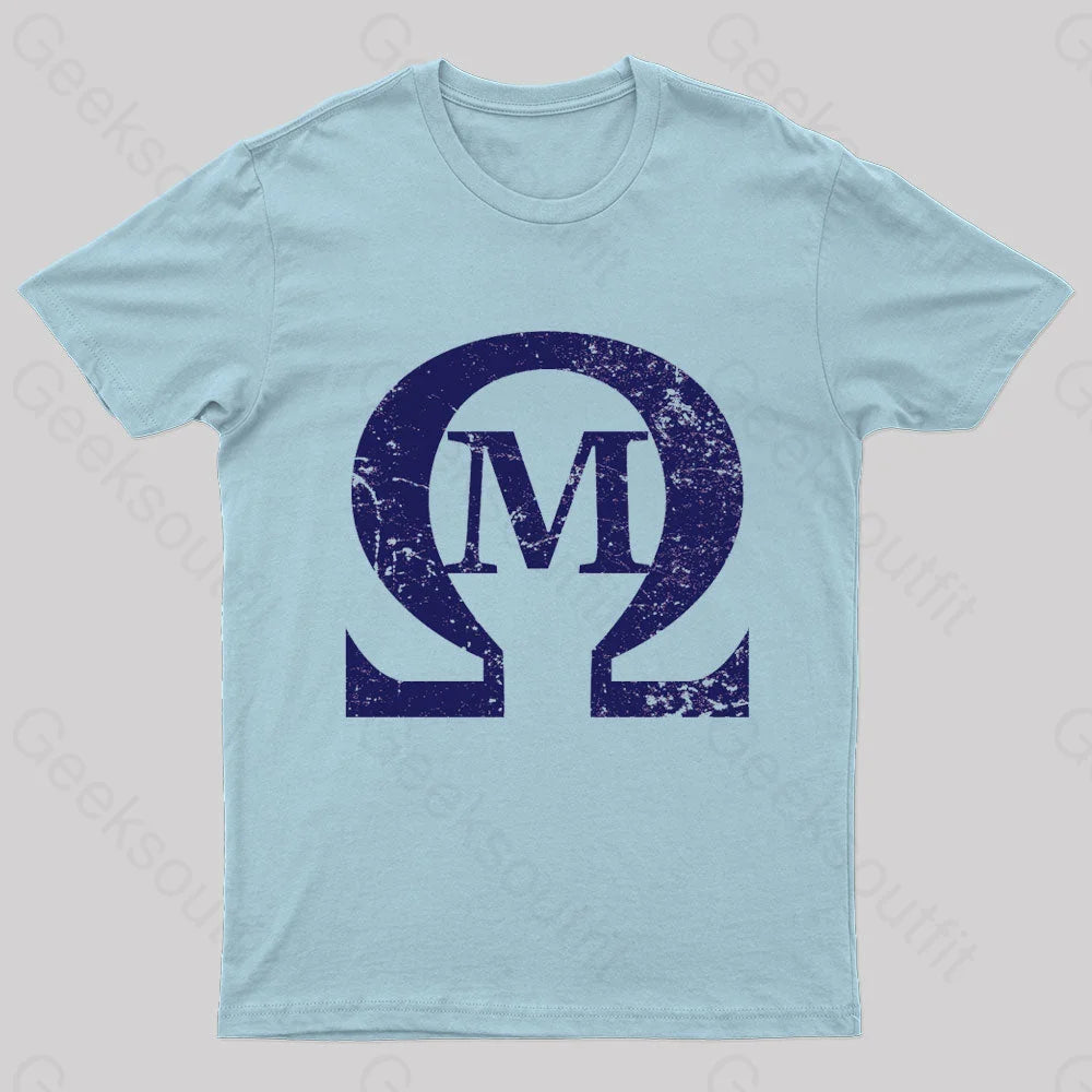 Omega Mu Nerd T-Shirt Light Blue / S