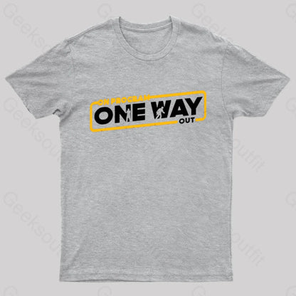 On Program: One Way Out Nerd T-Shirt Grey / S