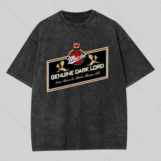 One Beer To Rule Them All Washed T-Shirt Black / S