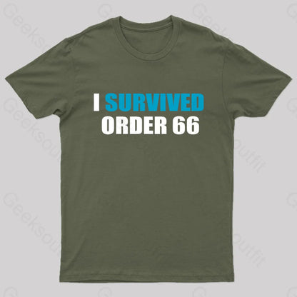 Order 66 Blue #2 T-Shirt Army Green / S