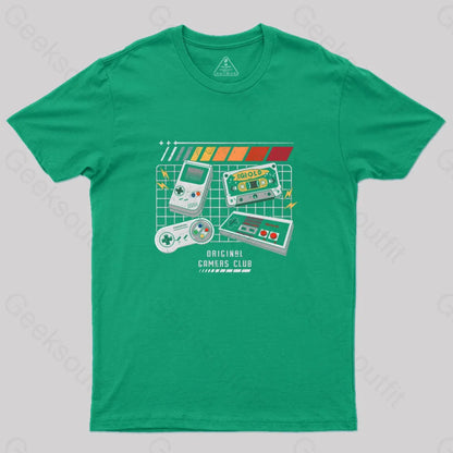 Original Gamers Club Geek T-Shirt Green / S