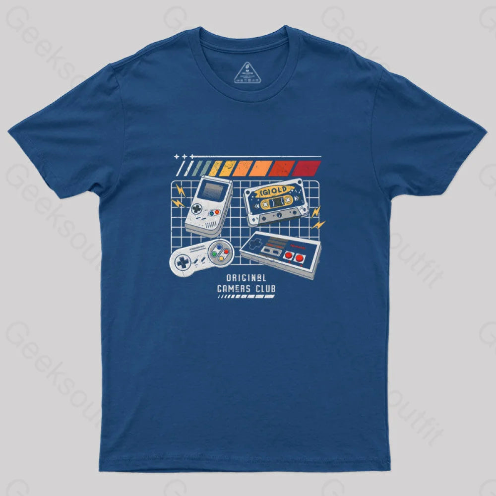 Original Gamers Club Geek T-Shirt Navy / S