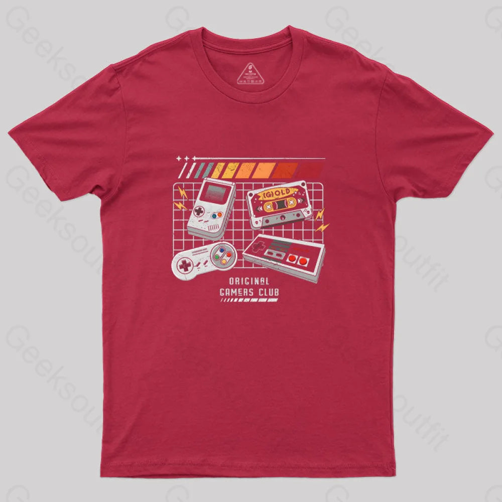 Original Gamers Club Geek T-Shirt Red / S