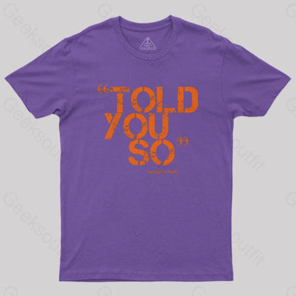 Orwell Orange Nerd T-Shirt Purple / S