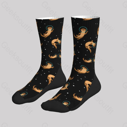 Otter Astronaut Men’s Socks Sks099