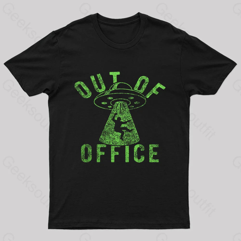 Out Of Office Geek T-Shirt Black / S