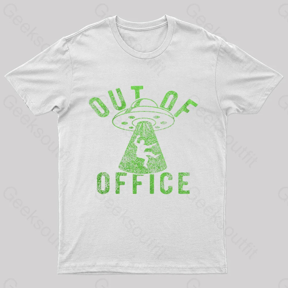 Out Of Office Geek T-Shirt White / S