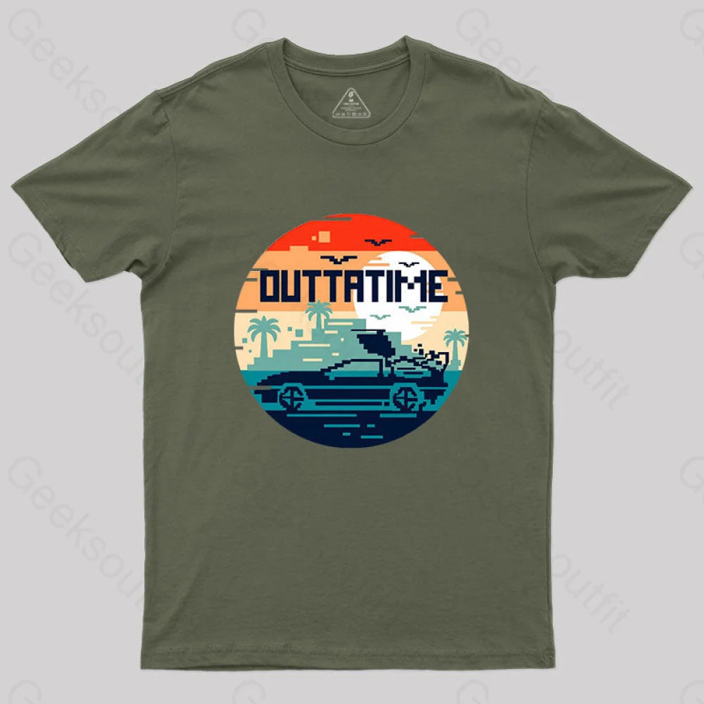 Outta Time T-Shirt Army Green / S