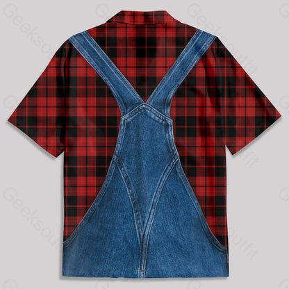 Overalls Capybara Button Up Pocket Shirt Yc