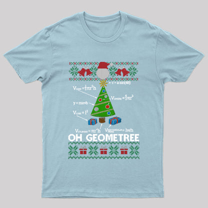 Funny Math Geometry Christmas Tree Geometree T-Shirt