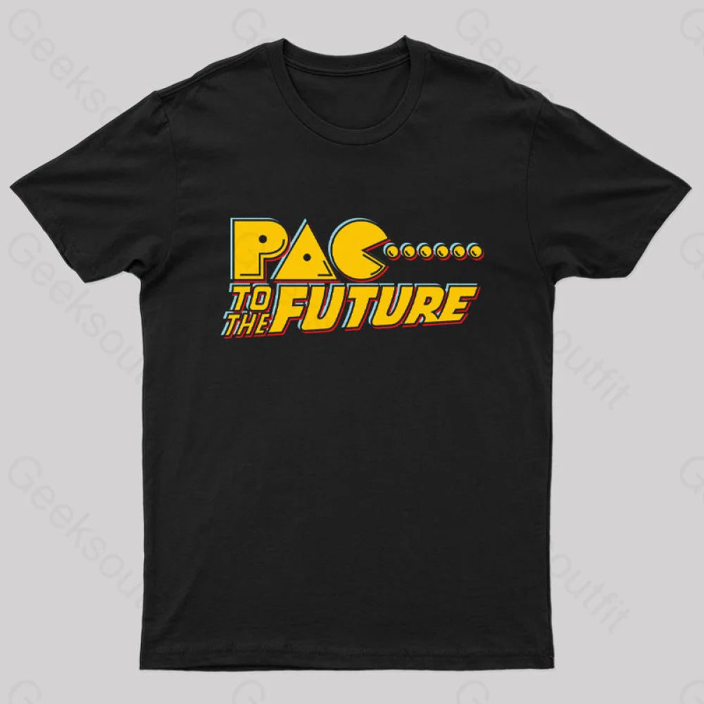 Pac To The Future Geek T-Shirt Black / S