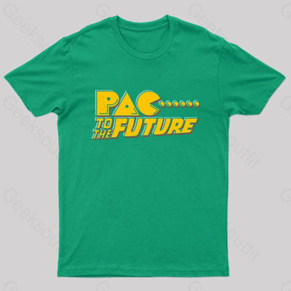 Pac To The Future Geek T-Shirt Green / S