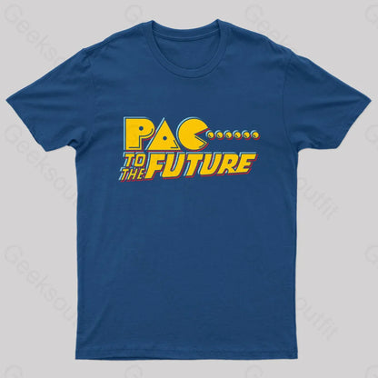 Pac To The Future Geek T-Shirt Navy / S