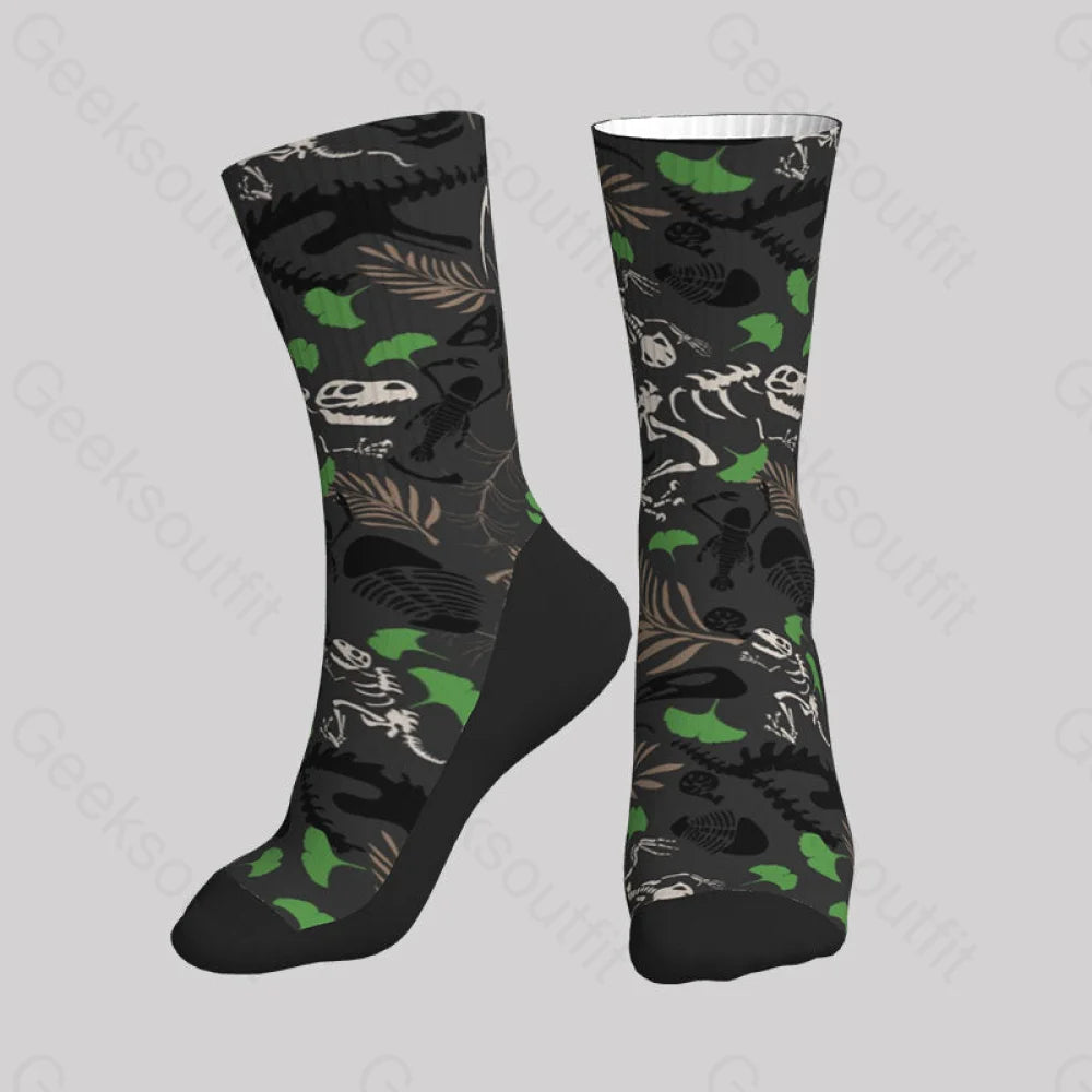 Paleontological Fossils Men’s Socks