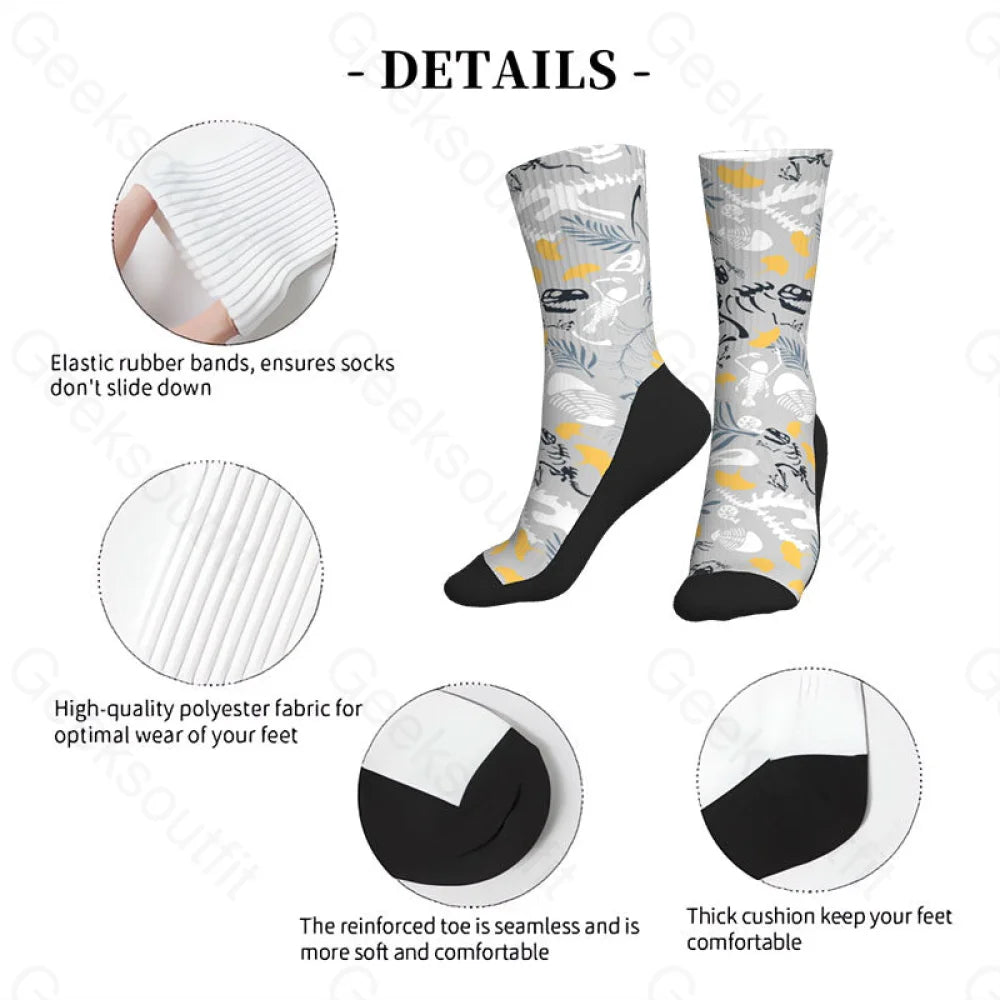 Paleontological Fossils Men’s Socks