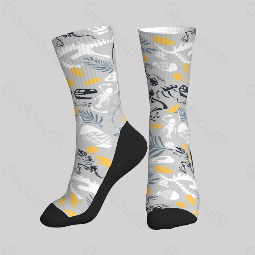 Paleontological Fossils Men’s Socks