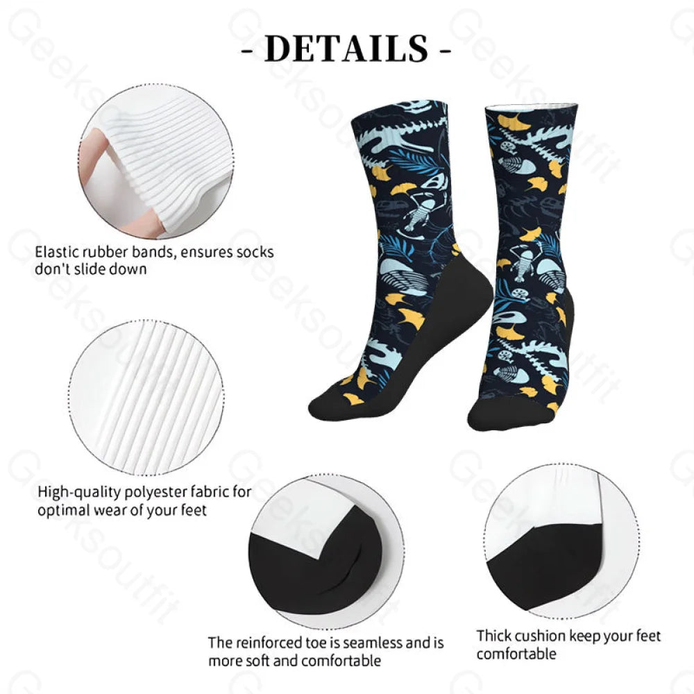 Paleontological Fossils Men’s Socks