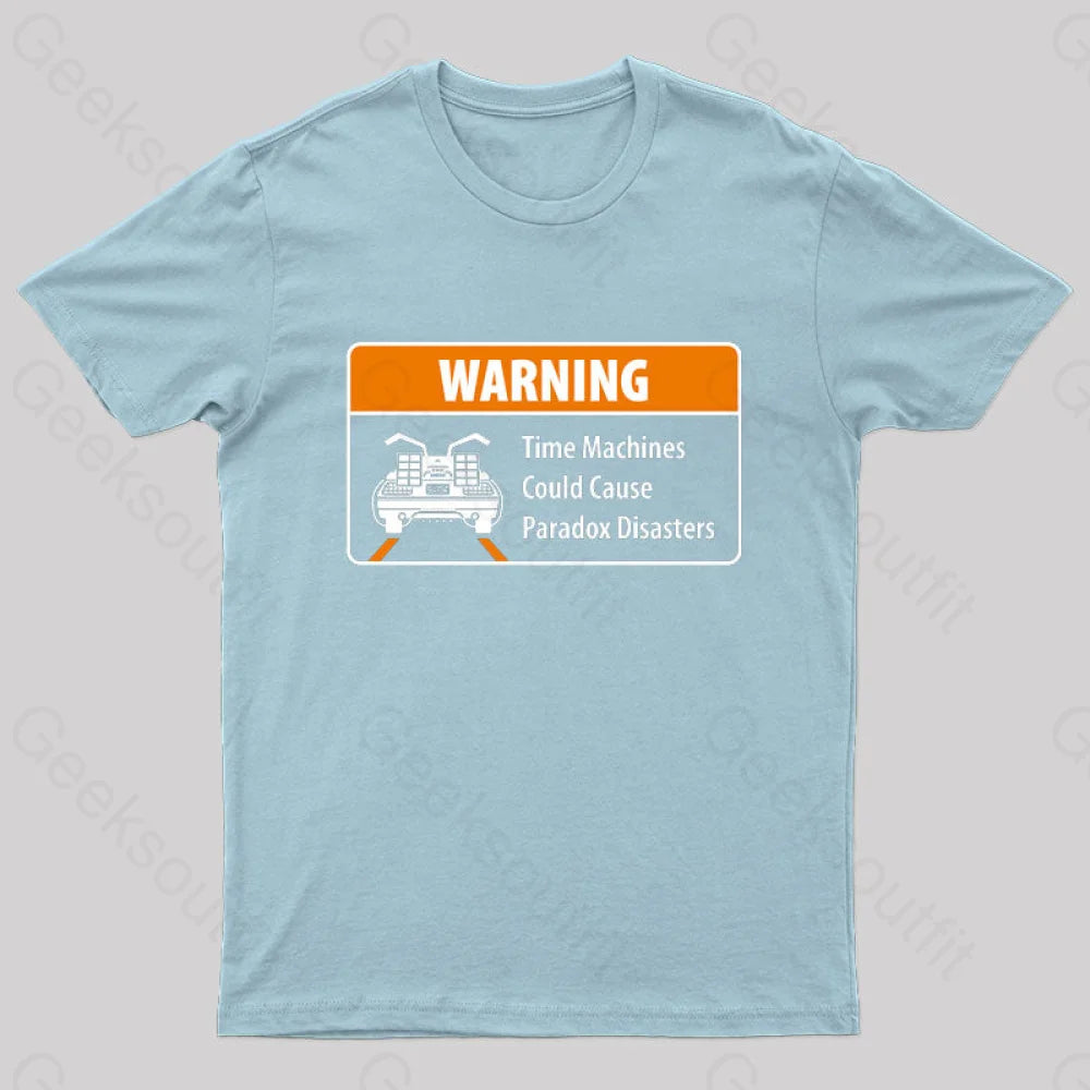 Paradox Disasters Geek T-Shirt Light Blue / S