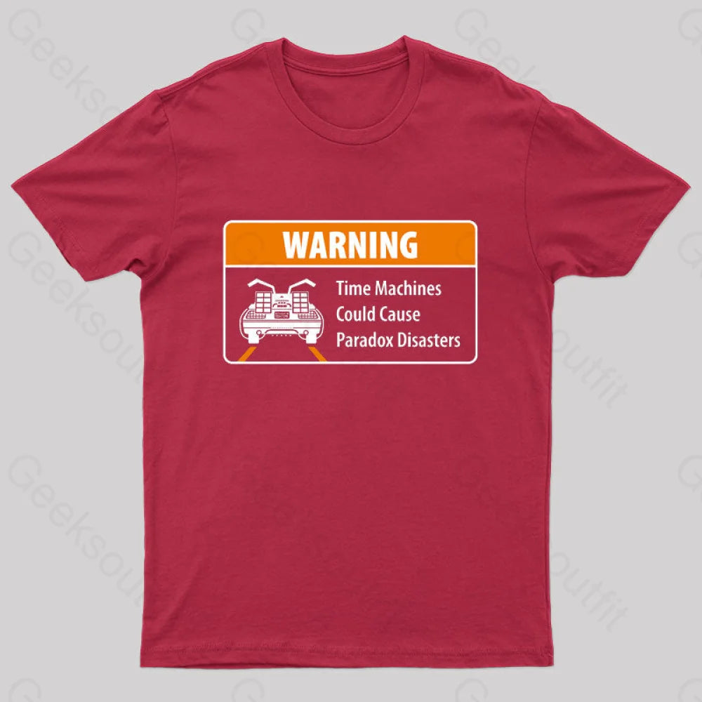 Paradox Disasters Geek T-Shirt Red / S