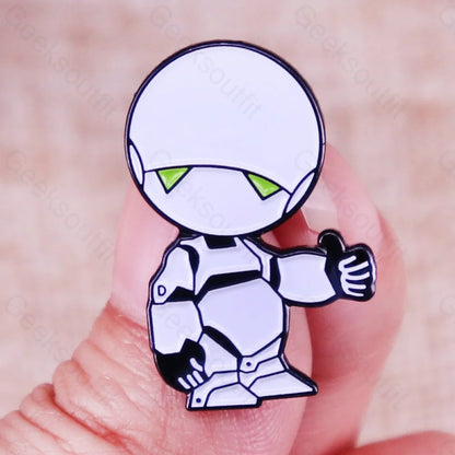 Paranoid Robot Pins