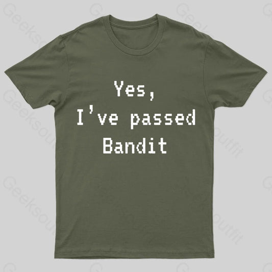 Passed Bandit Nerd T-Shirt Army Green / S