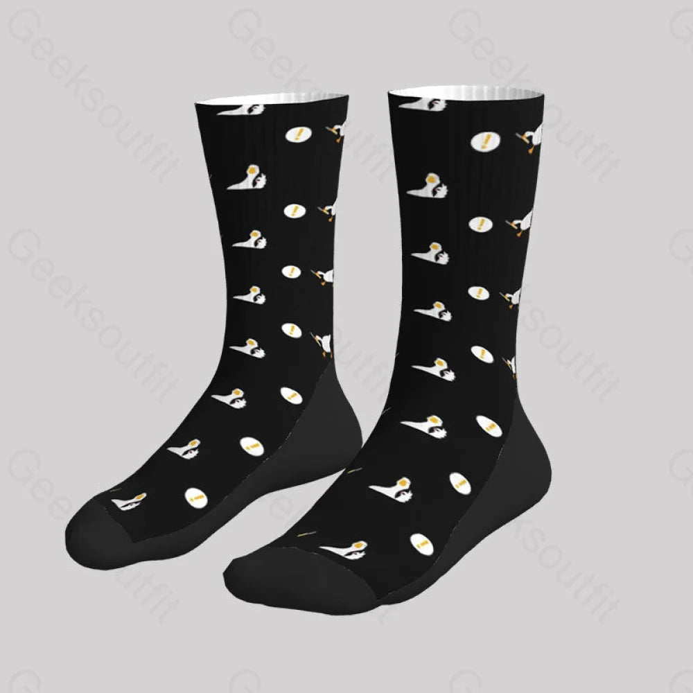 Peace Was Never An Option Goose Black Men’s Socks Sks100