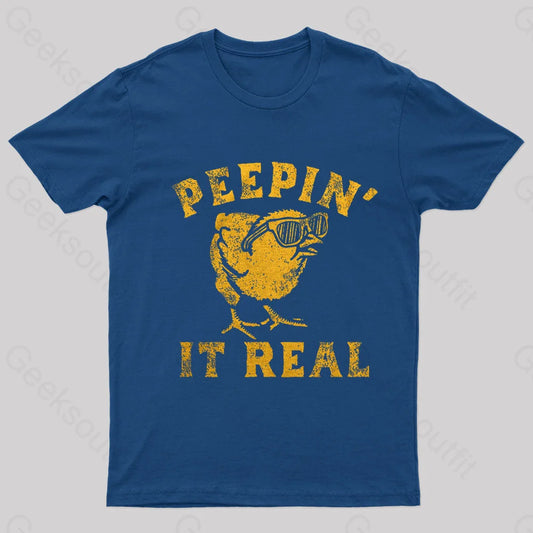 Peepin It Real Nerd T-Shirt Navy / S