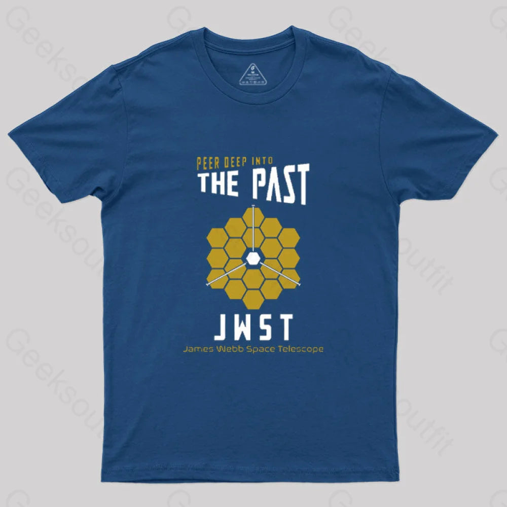 Peer Deep Into The Past T-Shirt Navy / S