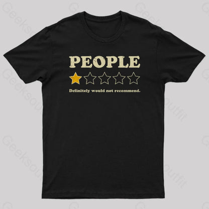 People Rating Nerd T-Shirt Black / S