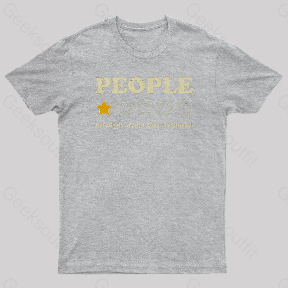 People Rating Nerd T-Shirt Grey / S