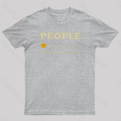 People Rating Nerd T-Shirt Grey / S