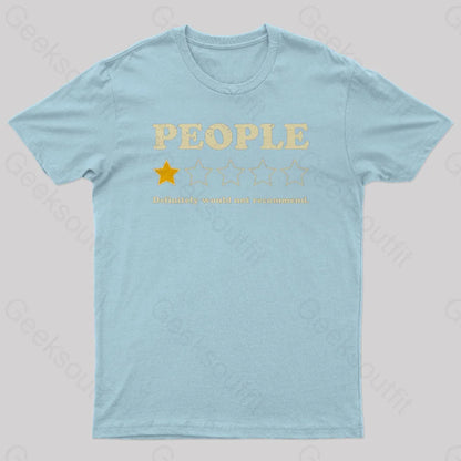 People Rating Nerd T-Shirt Light Blue / S