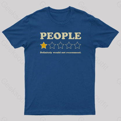 People Rating Nerd T-Shirt Navy / S