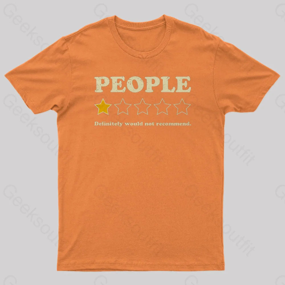 People Rating Nerd T-Shirt Orange / S