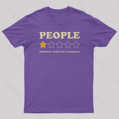 People Rating Nerd T-Shirt Purple / S