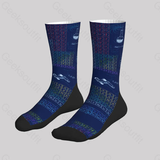 Periodic Table Of Chemical Elements Men’s Socks Sks106