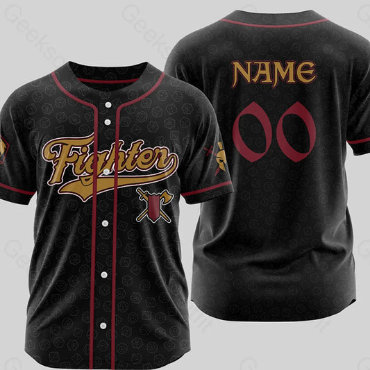 Personalized Dnd Warrior Baseball Jersey Xs