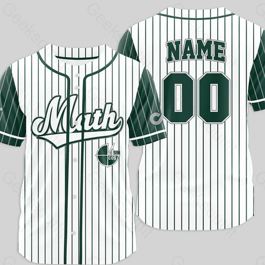 Personalized Math Side Baseball Jersey Xs / 01