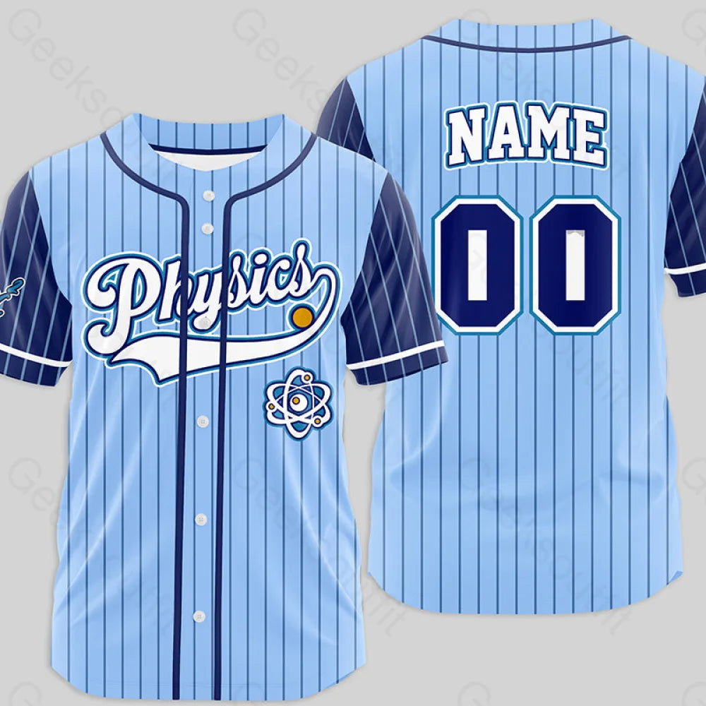 Personalized Physics Side Baseball Jersey Xs / 03