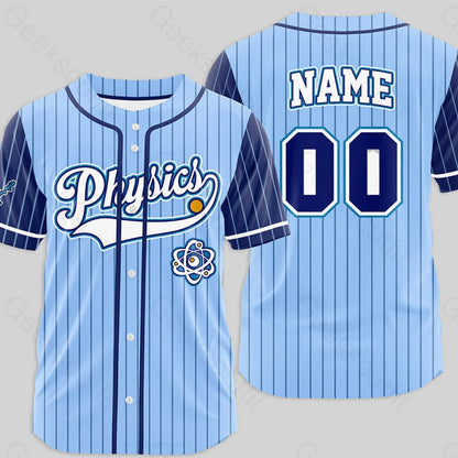 Personalized Physics Side Baseball Jersey Xs / 03