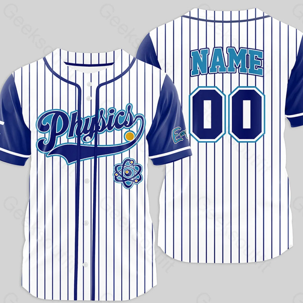 Personalized Physics Side Baseball Jersey Xs / 04