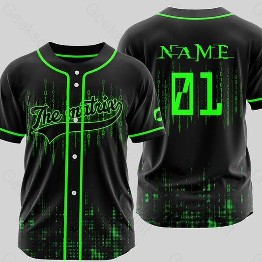 Personalized The Matrix Baseball Jersey Xs