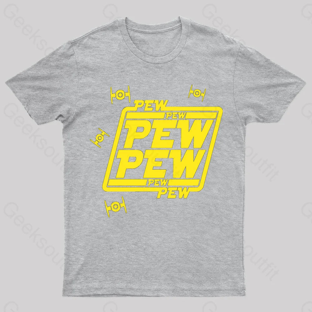 Pew Geek T-Shirt Grey / S