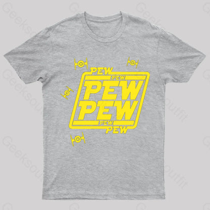 Pew Geek T-Shirt Grey / S