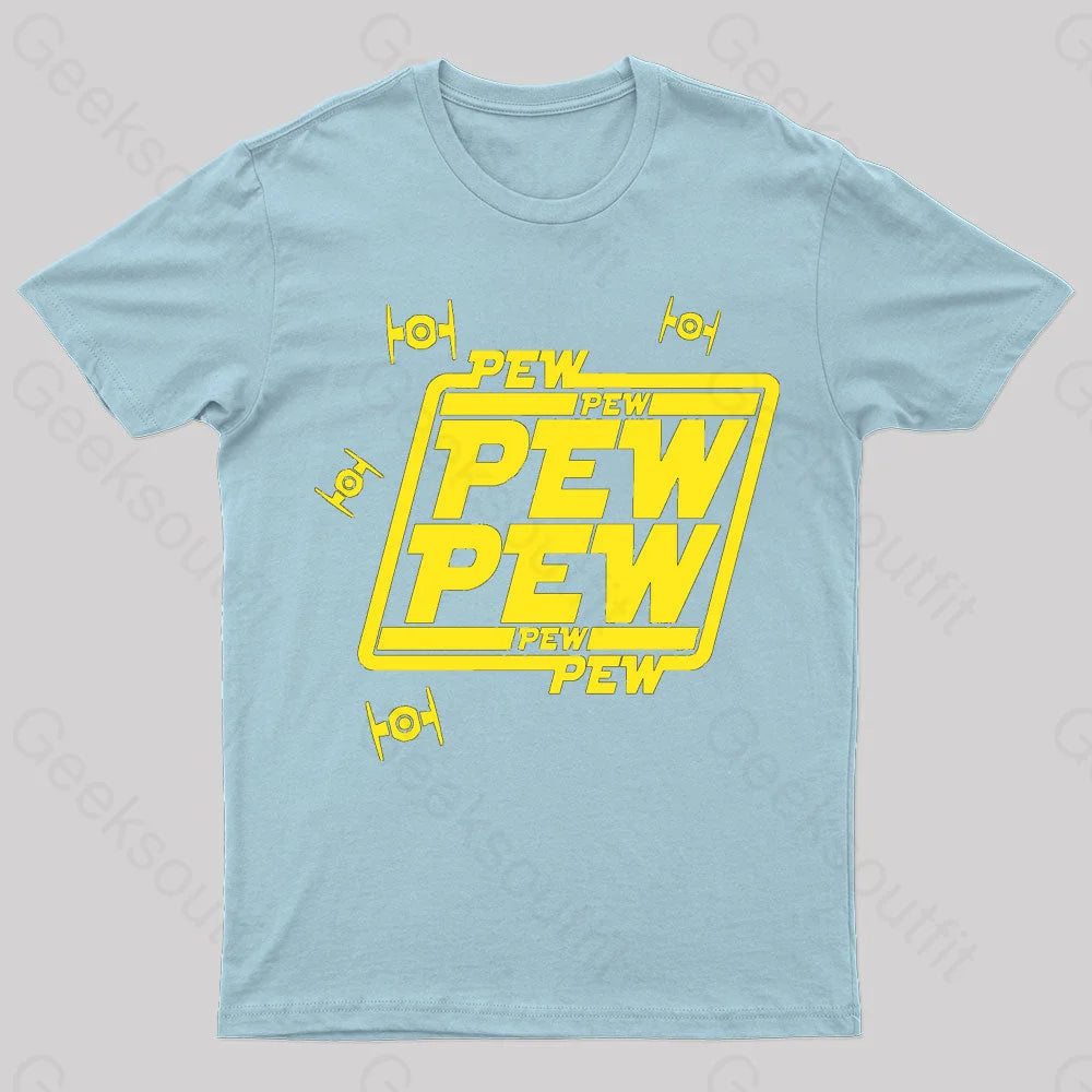 Pew Geek T-Shirt Light Blue / S