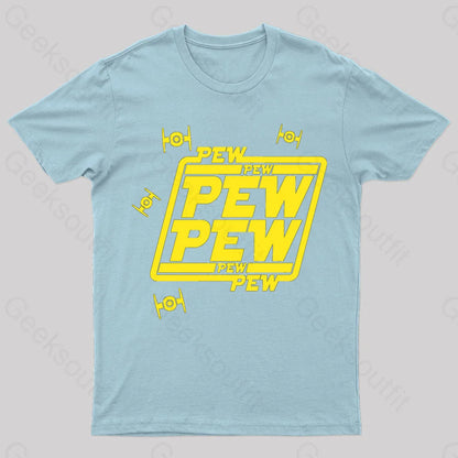 Pew Geek T-Shirt Light Blue / S