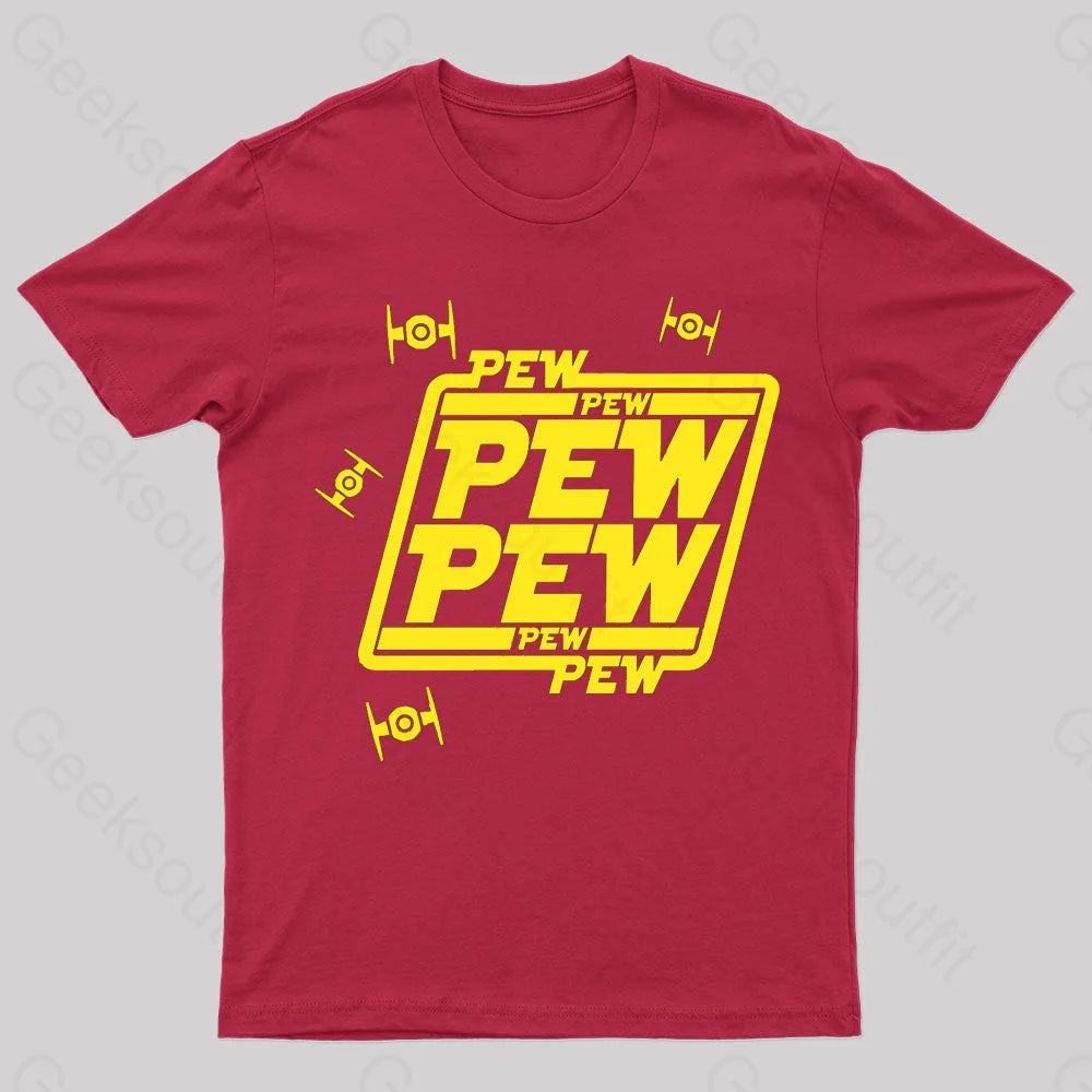 Pew Geek T-Shirt Red / S