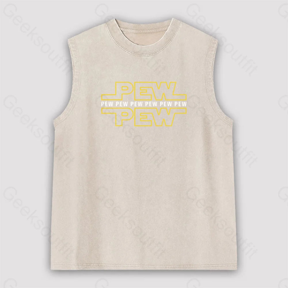 Pew Unisex Washed Tank Apricot / S