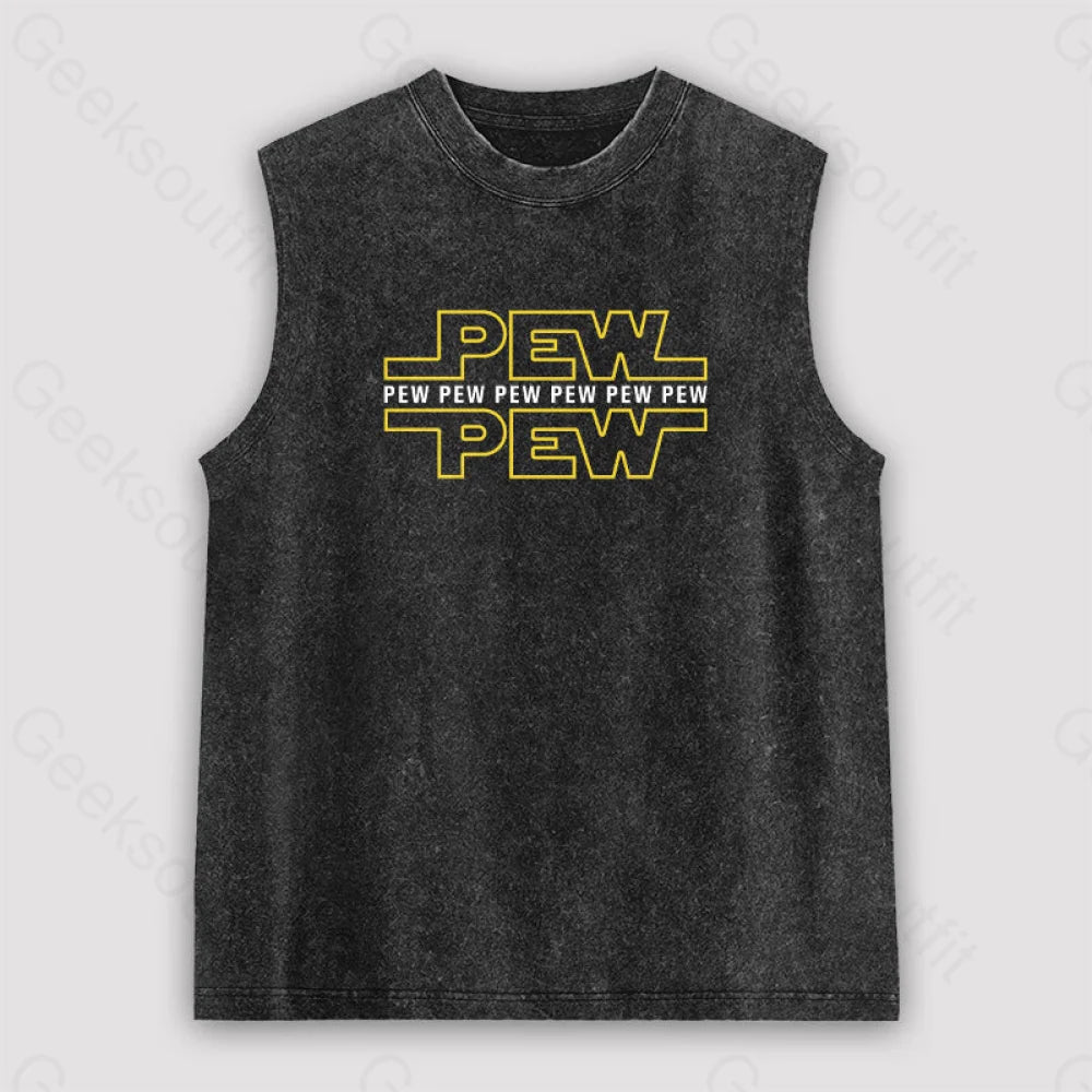 Pew Unisex Washed Tank Black / S