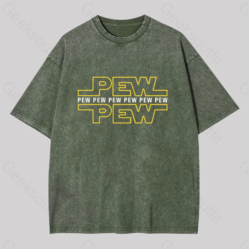 Pew Washed T-Shirt Army Green / S